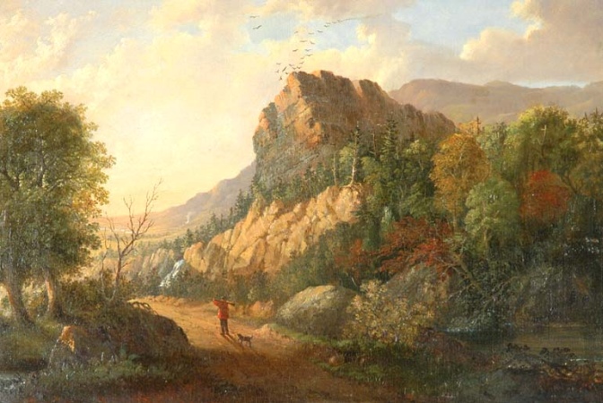 Lot image - Attributed to Ambrose Andrews American, 1805-1859 IN THE CATSKILLS