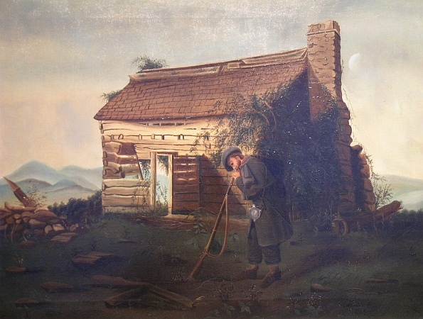 Lot image - H.R. Tullis American, 19th century THE SOLDIERS HOMECOMING, 1865