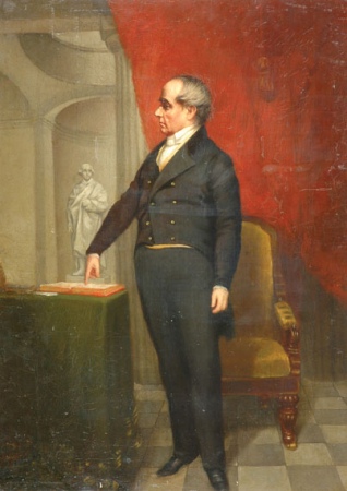Lot image - After Chester Harding PORTRAIT OF DANIEL WEBSTER