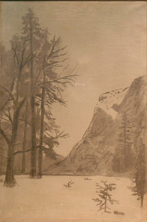 Lot image - Attributed to William Bradford MISTY MOUNTAIN LANDSCAPE