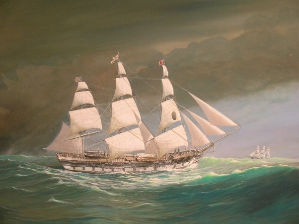 Lot image - G.F. Campbell American, 20th century BLACK BALL LINER ISAAC WEBB, 1859