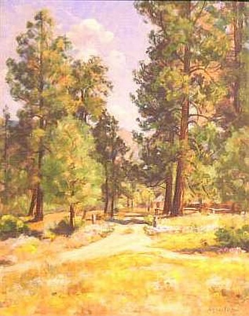 Lot image - Agnes Pelton 1881-1961 SEPTEMBER ON THOMAS MOUNTAIN, CALIFORNIA