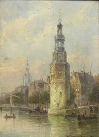 Lot image - Charles Christiaan Dommelshuizen Dutch, 1842-1928 AMSTERDAM - LE TOUR MONTELBAAN