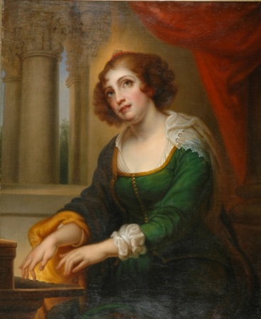 Lot image - Rembrandt Peale (after Peter Paul Rubens) 1778-1860 ST. CECILIA AT THE ORGAN