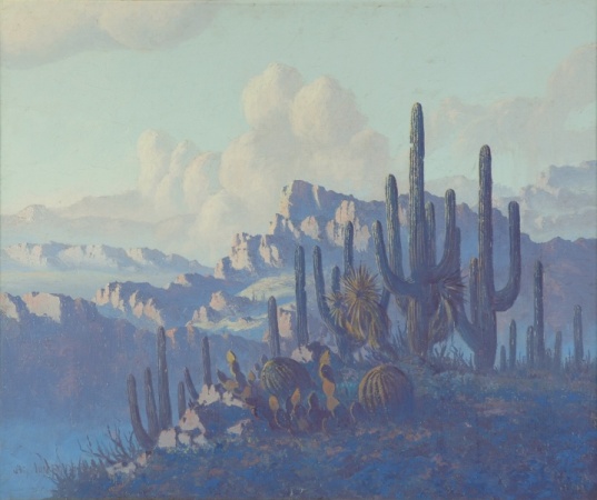 Lot image - Jack Van Ryder 1898-1968 CACTUS AND CLIFFS