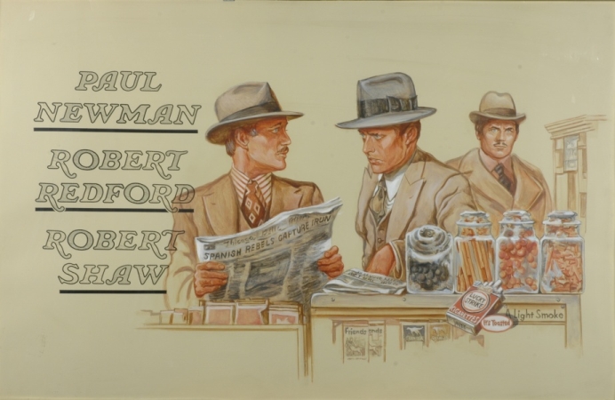 Lot image - Jerry Jaroslav Gebr Slovakian/American, 20th century ILLUSTRATION FOR THE STING