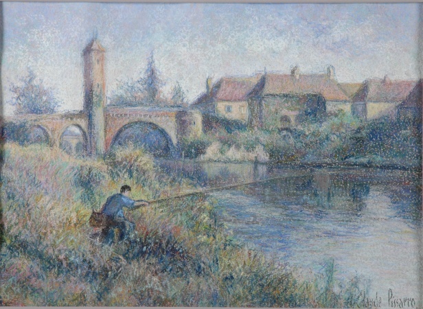 Lot image - Claude Hughes Pissarro French, b.1935 LE PONT SAINT ROCH