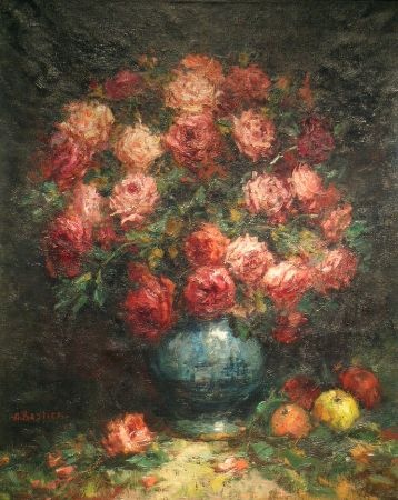 Lot image - Alfred Theodore Joseph Bastien Belgian, 1873-1955 STILL LIFE WITH ROSES