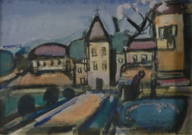 Lot image - Georges Rouault French, 1871-1958 VILLAGE DILE DE FRANCE