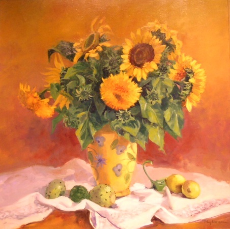 Lot image - Annie Puybareau French, b.1955 LES TOURNESOLS
