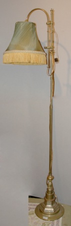 Lot image - Neoclassical Style Brass Floor Lamp