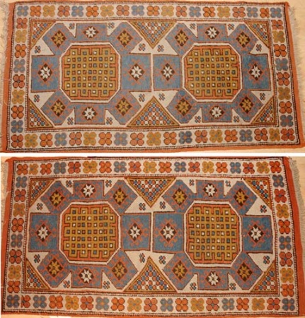 Lot image - Pair of Bergama Rugs