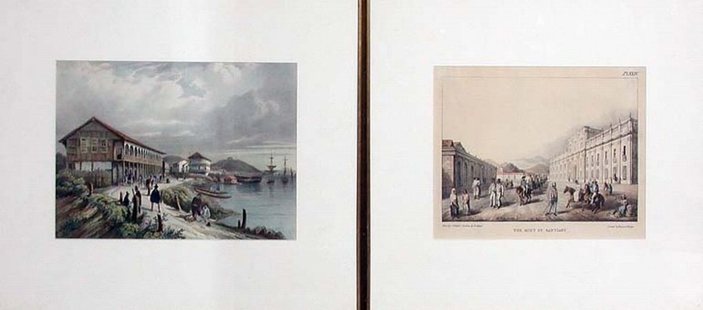 Lot image - After J. Paroissien  MINT OF SANTIAGO Hand-colored lithograph; T/W Artist Unknown VUE DU PORT DE GUAYAQUIL hand-colored lithograph (2)