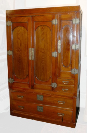 Lot image - Asian Hardwood Tansu