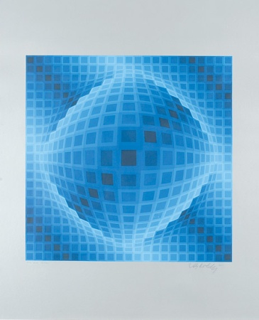 Lot image - Victor Vasarely DOM-BOR Color screenprint