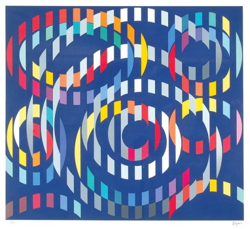 Lot image - Yaacov Agam COMPOSITION Color screenprint