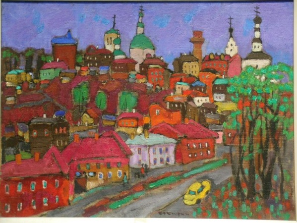 Lot image - Valeri Kokourine Russian, b.1930 RUSSIAN CITY