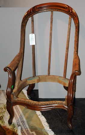 Lot image - Victorian Walnut Armchair Frame
