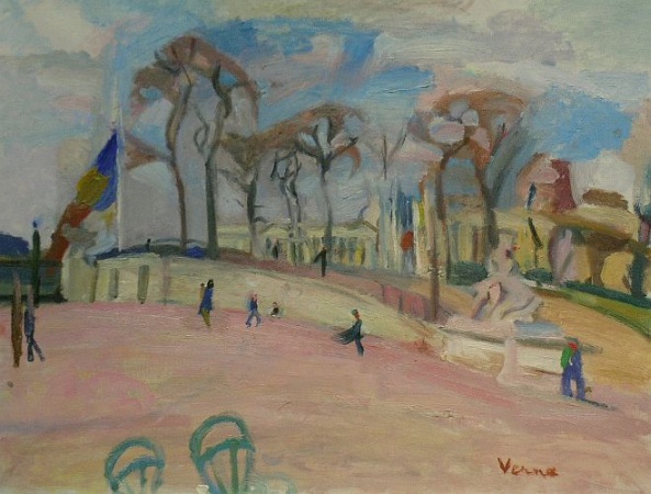 Lot image - Germaine Verna French, 1900-1975 LE JARDIN DES TUILERIES