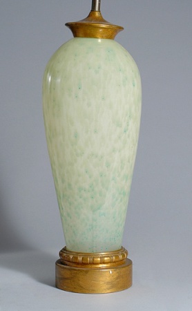 Lot image - Reverse Painted Glass Lamp