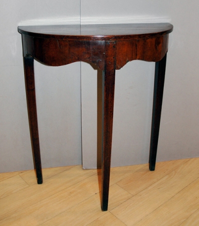 Lot image - Georgian Style Mahogany Demilune Side Table