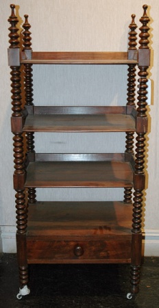 Lot image - Victorian Mahogany Four-Tier Etagere