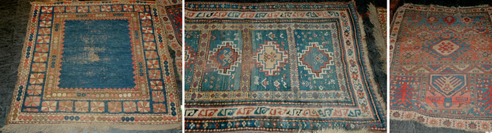 Lot image - Three Kazak Rugs