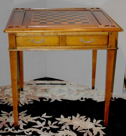 Lot image - Georgian Style Fruitwood Games Table