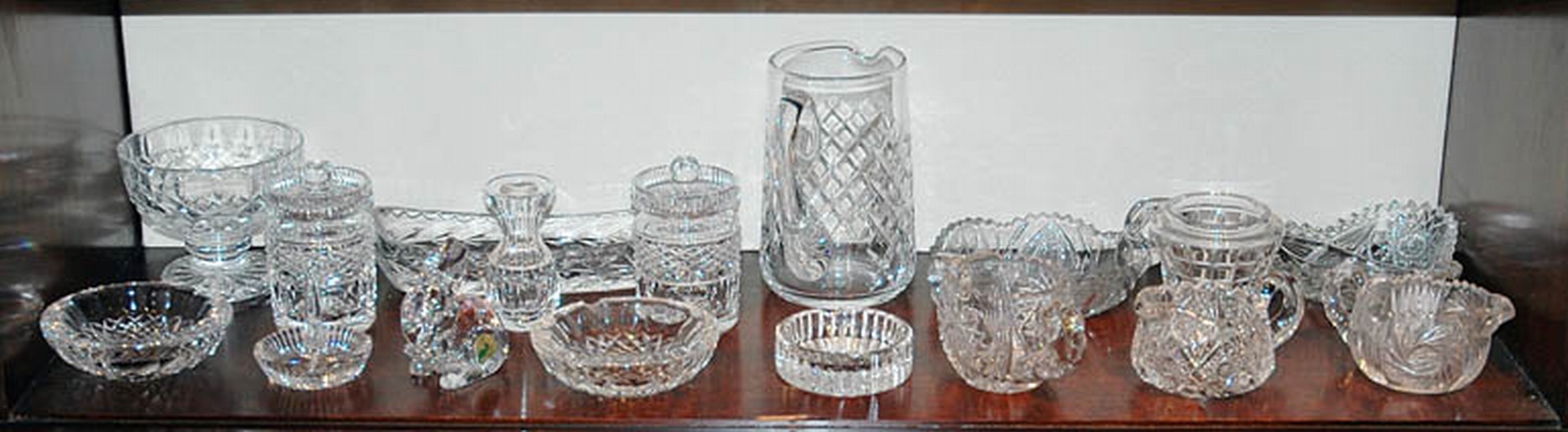 Lot image - Miscellaneous Group of Waterford and Other Cut Glass Tableware