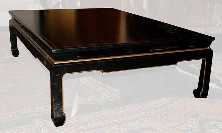 Lot image - Asian Style Lacquered Coffee Table
