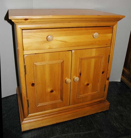 Lot image - Provincial Pine Bedside Cabinet
