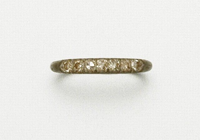 Lot image - White Gold and Diamond Band Ring