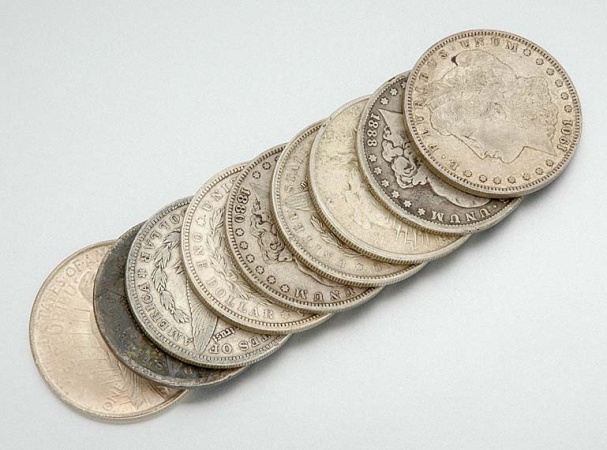 Lot image - Group of  U.S. Silver Dollars