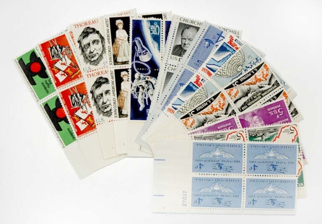 Lot image - Group of Assorted Postal Stamps and Israeli Coin Sets