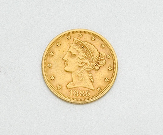 Lot image - U.S. $5 Gold Coin
