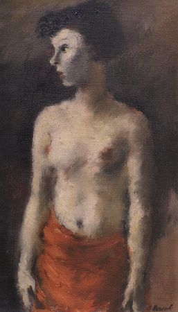 Lot image - Alexander Brook American, 1898-1980  STANDING WOMAN