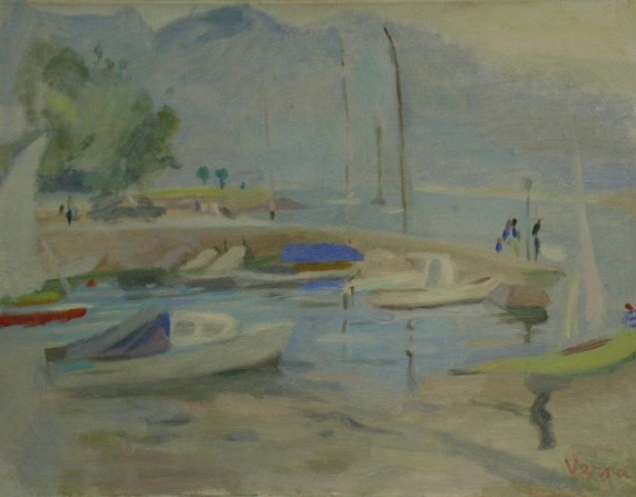 Lot image - Germaine Verna French, 1900-1975 BOAT BASIN