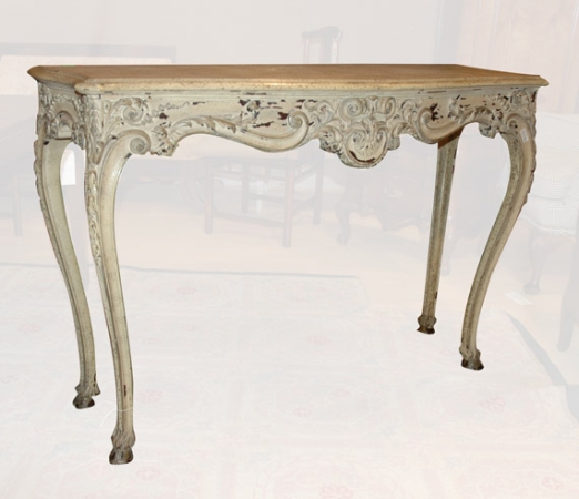 Lot image - Rococo Style Painted Console