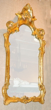 Lot image - Rococo Style Gilt-Wood Mirror