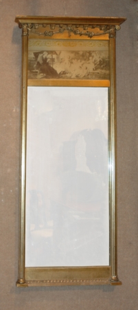 Lot image - Federal Style Gilt-Wood Mirror