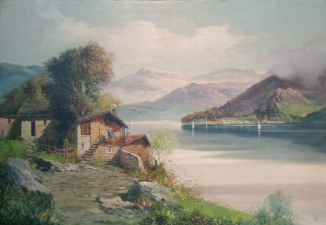 Lot image - Valle Italian, 20th century LAKE COMO