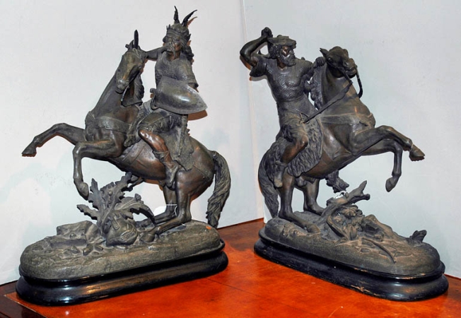 Lot image - Pair of Spelter Figures