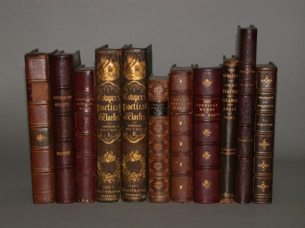 Lot image - [BINDINGS]  BACON, FRANCIS. Essays.