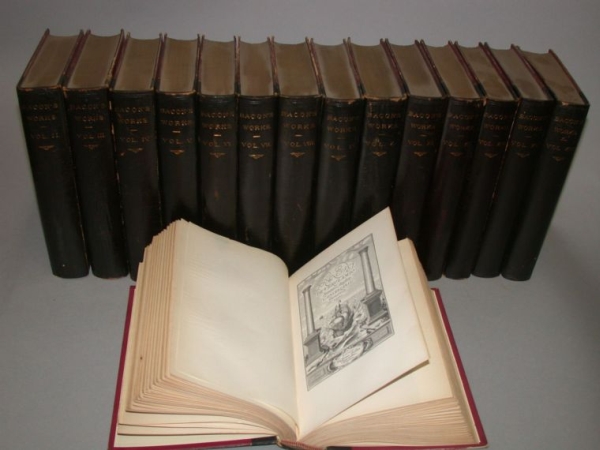 Lot image - [BINDINGS]  BACON, FRANCIS  Works