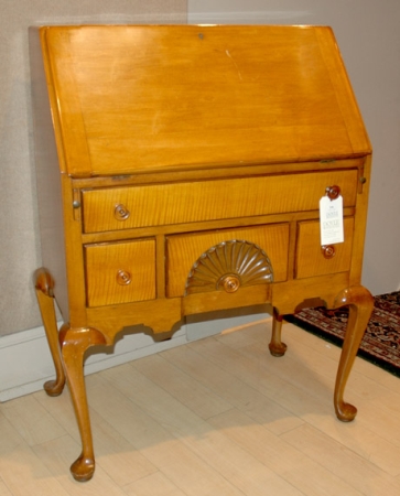 Lot image - Federal Style Maple Slant Front Desk