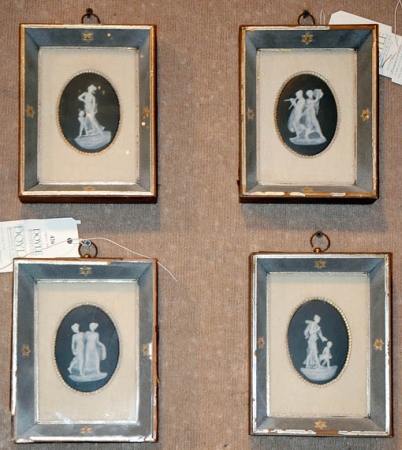 Lot image - Group of Four Wedgwood Jasperware Medallions