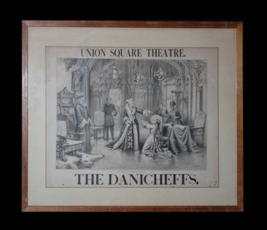 Lot image - After J. E. Baker UNION SQUARE THEATRE, THE DANICHEFFS Lithograph by Armstrong & Co., Boston