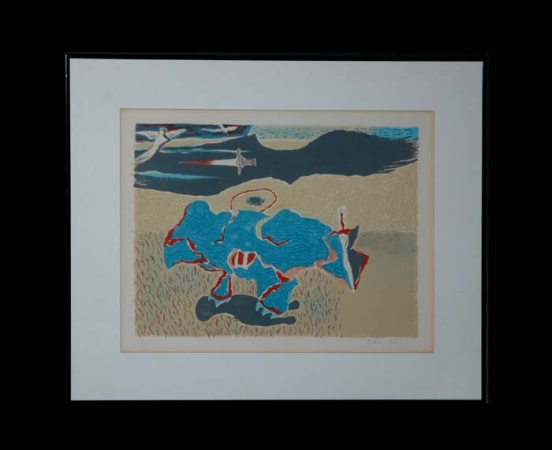 Lot image - Julian Levi COMPOSITION Color lithograph
