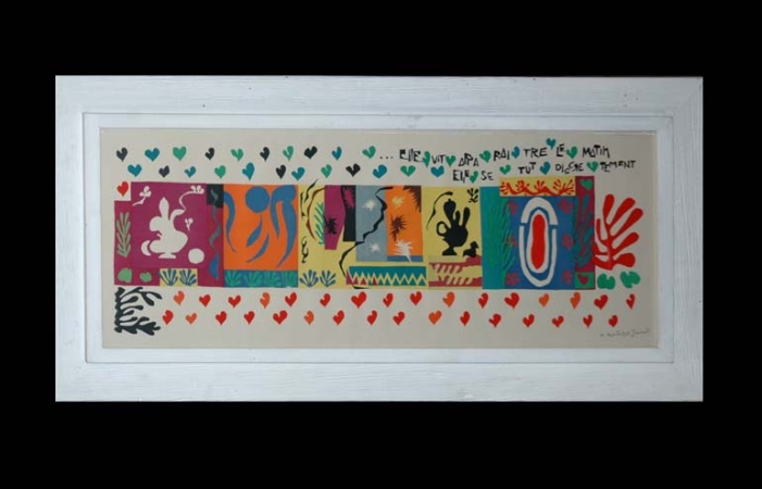 Lot image - Henri Matisse ELLE VITA PARAITRE LE MATIN Color lithograph, 1950.