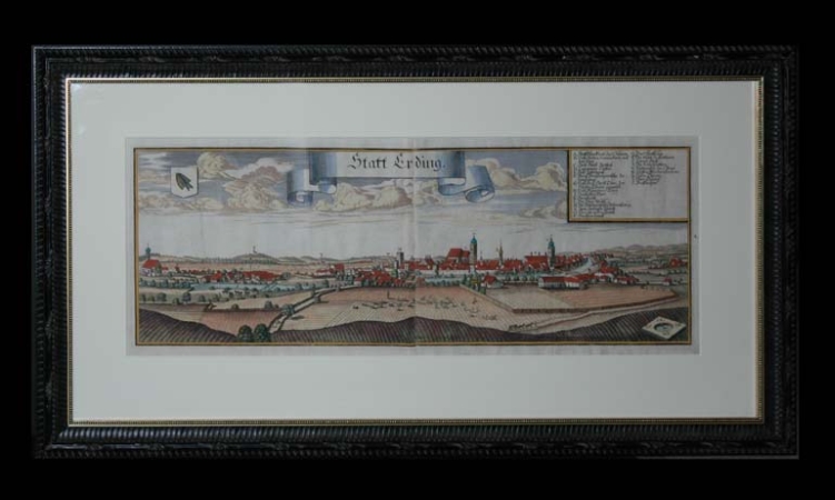 Lot image - Michael Wening STATT ERDING Hand-colored engravings